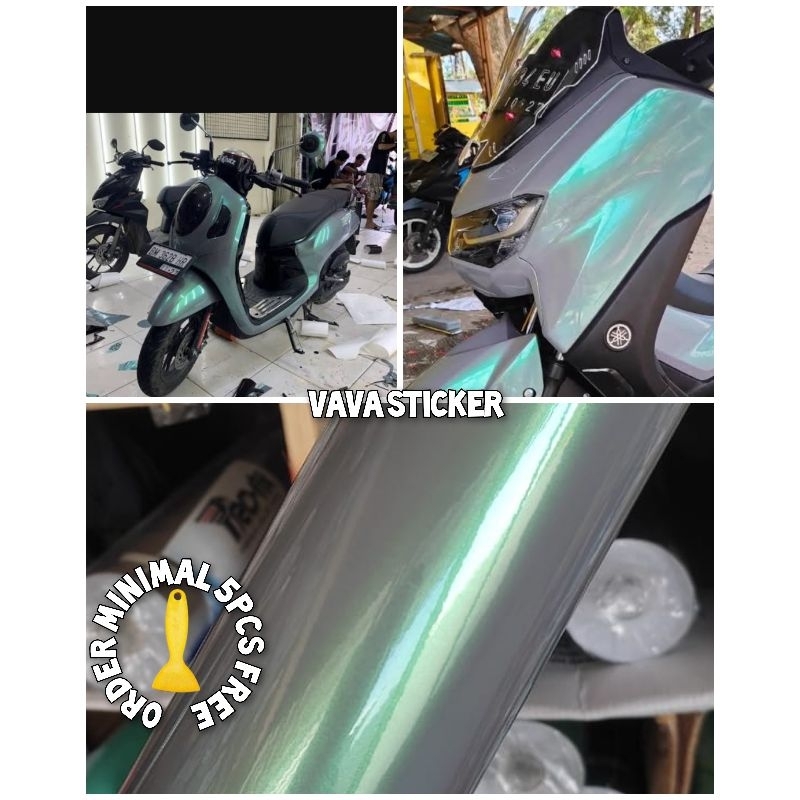 Stiker skotlet abu lembayung hijau/skotlet abu lembayung hijau/skotlet grey lembayung green/skotlet 