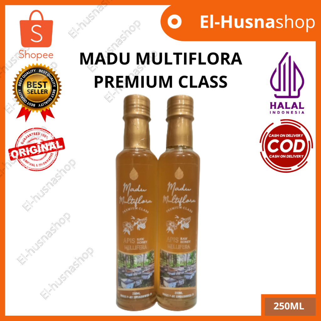 

Madu Multiflora 250ml Premium Class Madu Murni Asli Raw Honey Apis Mellifera