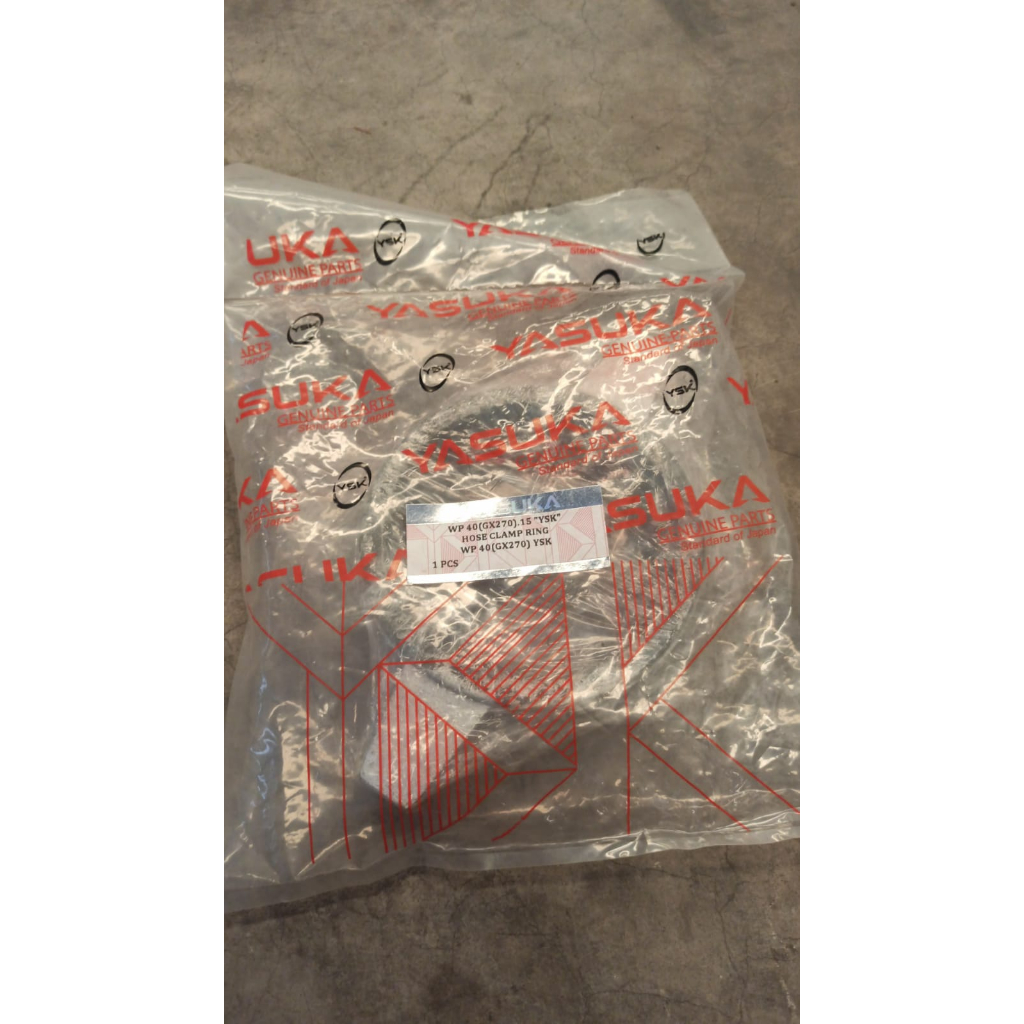 HOSE CLAMP RING | WATER PUMP WP 40 YASUKA | MESIN POMPA IRIGASI