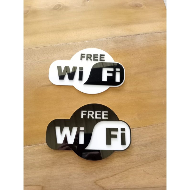

Signage Free Wifi Full akrilik