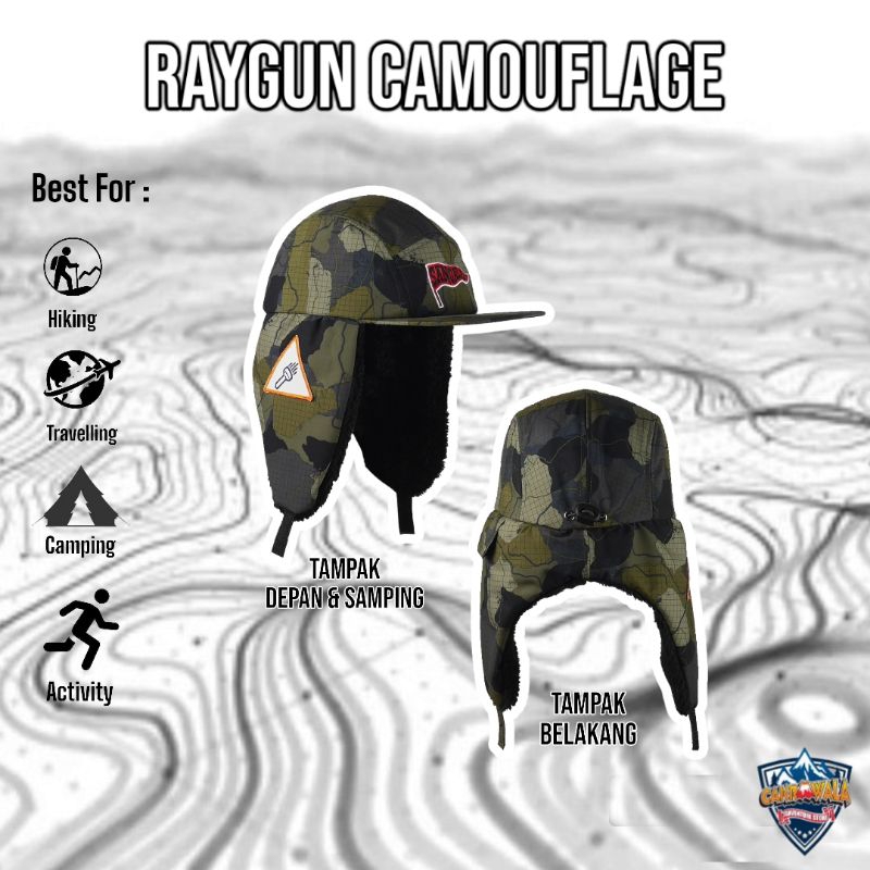 Topi Sangalaki Raygun Camouflage