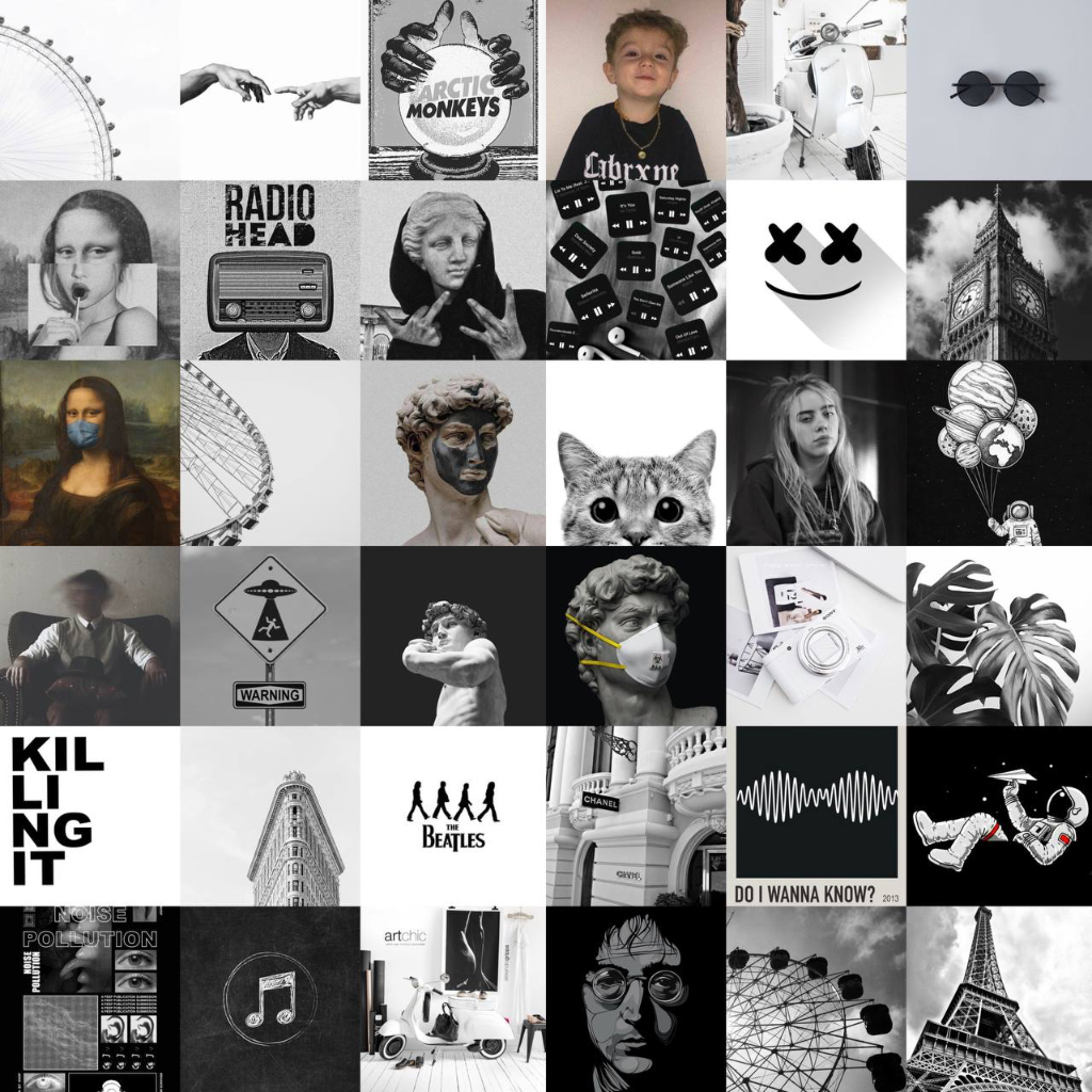 Stiker dinding | Stiker Aesthetic /  Estetik langsung tempel | ukuran A5 dan A4 Isi 20 lembar | Post