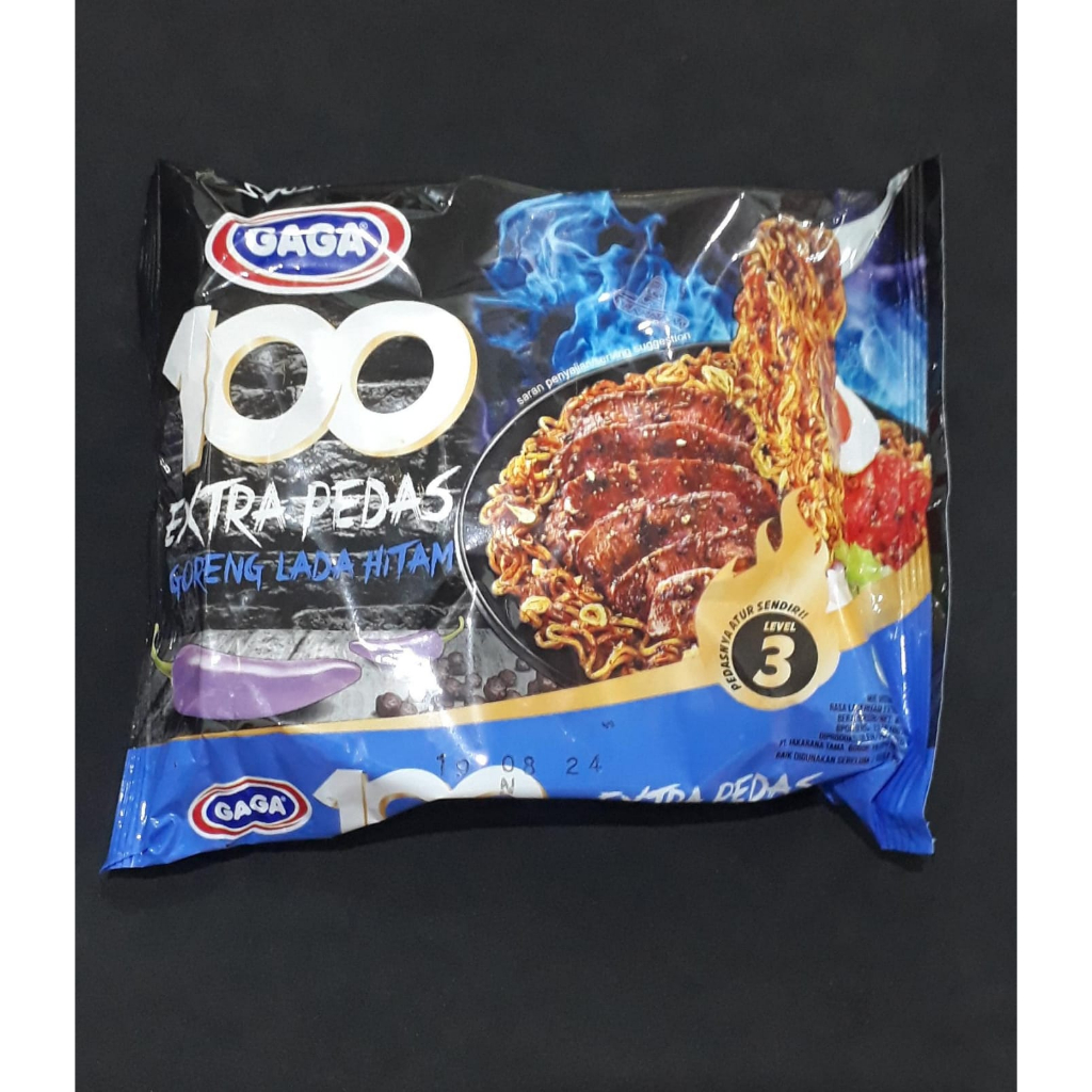 

GAGA MIE 100 GORENG LADA HITAM 85G