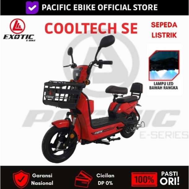 Sepeda Listrik Exotic Pacific Cooltech Cool Tech Groza Gratis Jaket - SEKEN