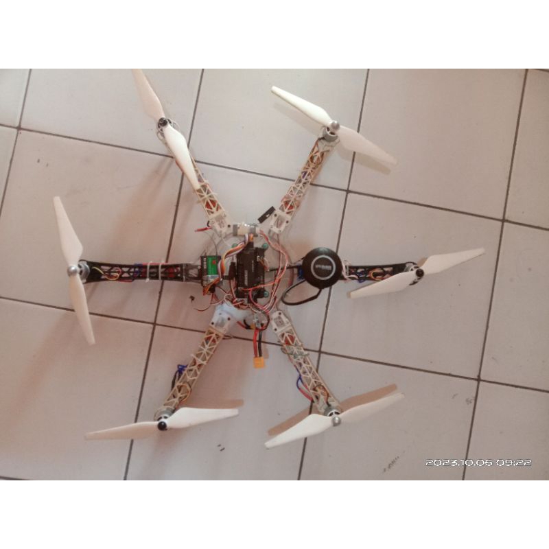 DRONE F550 HEXACOPTER rakitan apm 2.8 GPS m7 drone mancing