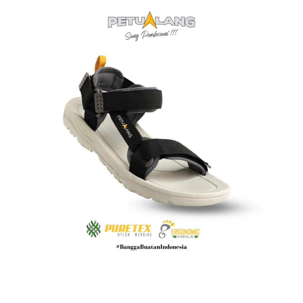 sendal Petualang Sawarna  - Sandal Strap Palang Gunung/Hiking  Pria Wanita Petualang Unisex