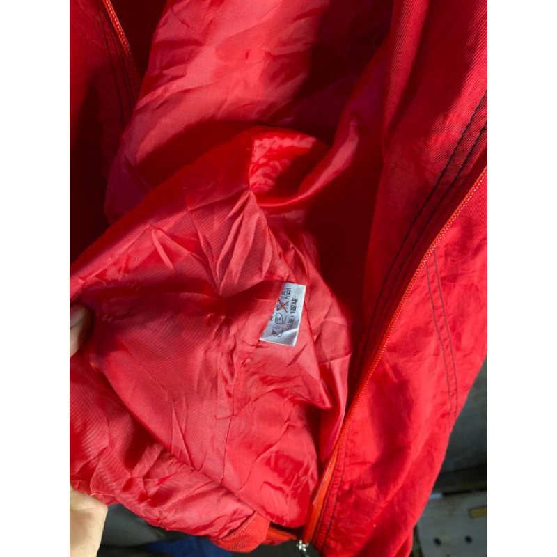 .JAKETT OUTDOOR TEBAL WARNA MERAH NO MINUS FULL HOODIE SIZE L fit XL