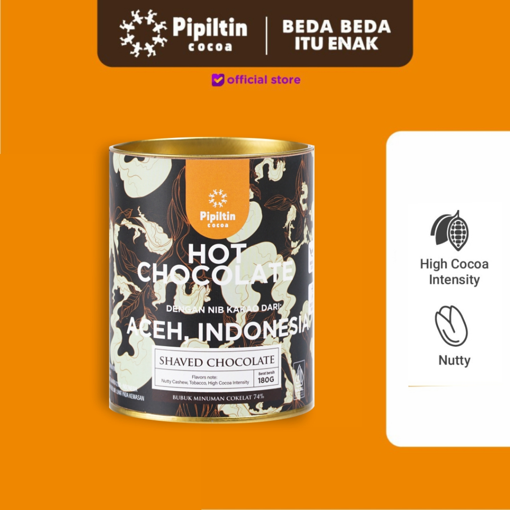 

Pipiltin Cocoa Minuman Dark Coklat - Chocodrink Aceh 73%