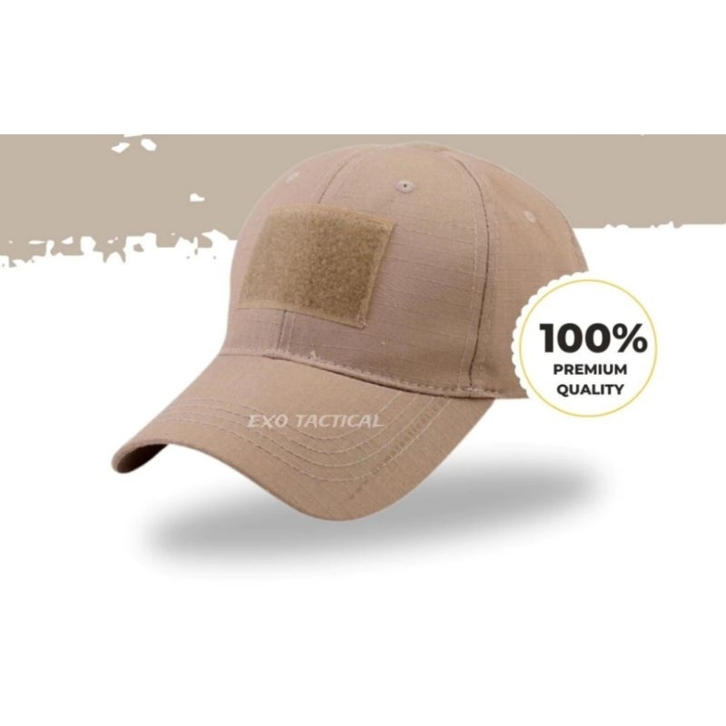 Topi tactical / topi tactical polos velcro