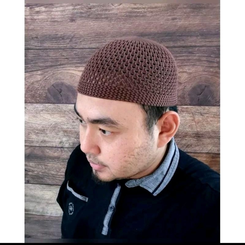 Peci kopyah ciet songkok topi rajut elastisi terkini halus Polos