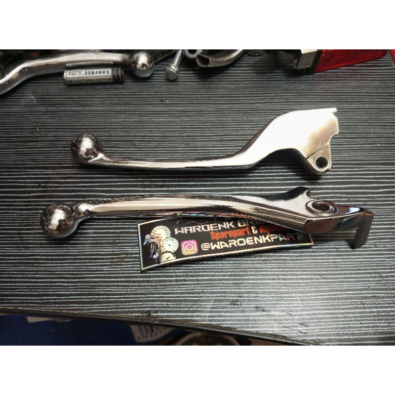 handle rem kanan kiri beat beat lama ORI karbu chrome celup