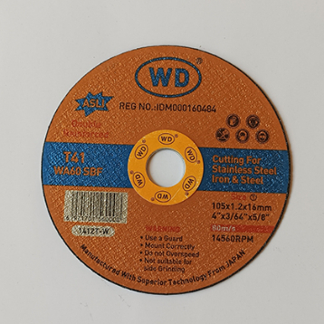 WD Batu Gurinda 4 Inch X 6 MM Mata Gerinda Poles Besi Grinding Wheel