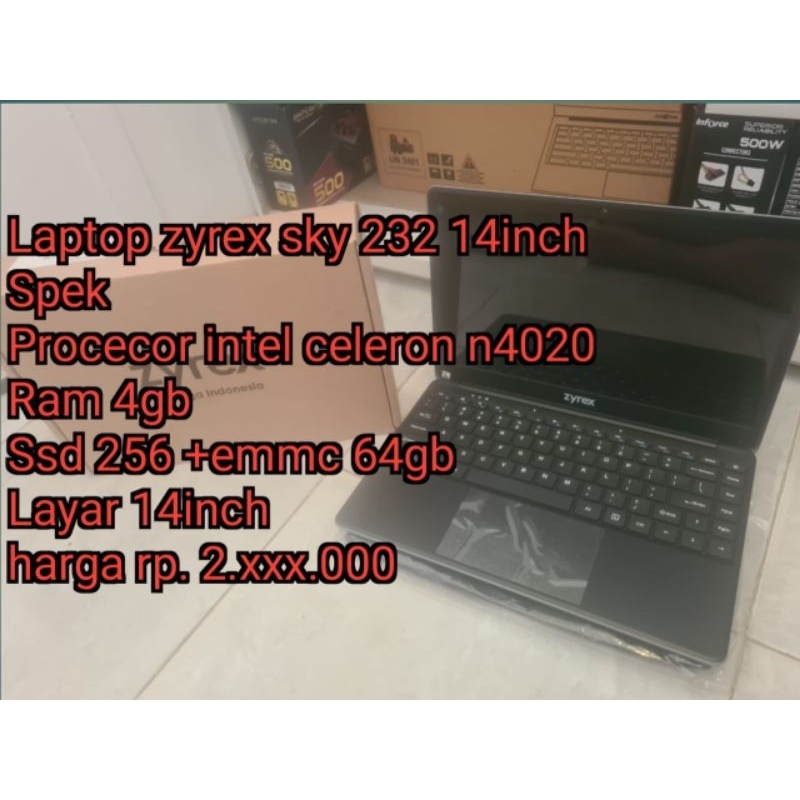 Laptop zyrex sky 232