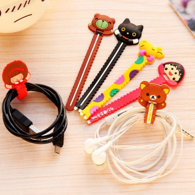 MOLIESTORE | cable tie / pengikat kabel charger / ikat kabel polos / penggulung kabel charger/ pengi
