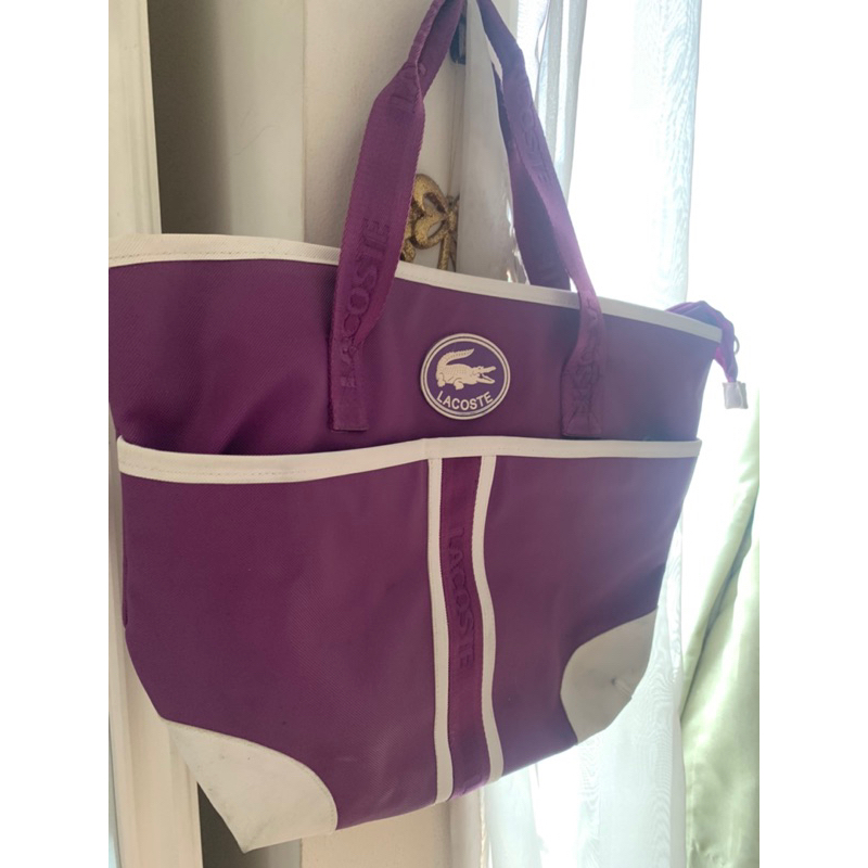 Tas second tote lacoste