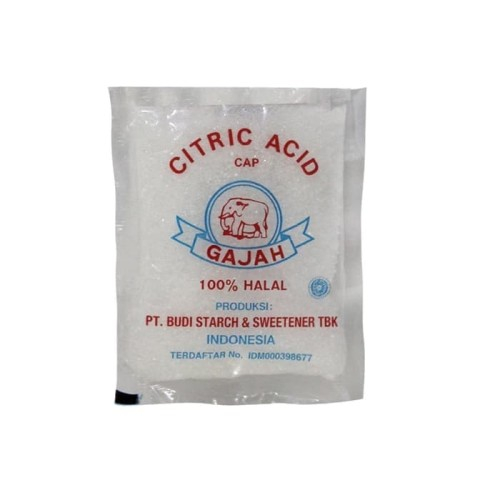 

1 Renceng Citric Acid Cap Gajah Isi 5 Sachet 50 Gr - Citrun