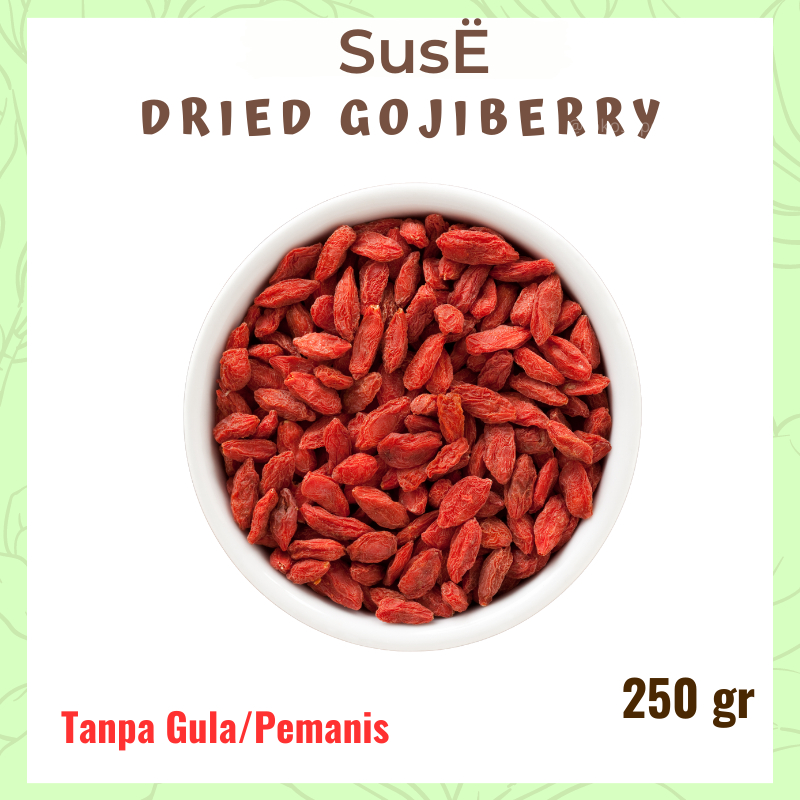 

SUSE Dried Gojiberry Tanpa Gula Premium 250gr Buah Gojiberry Kiche