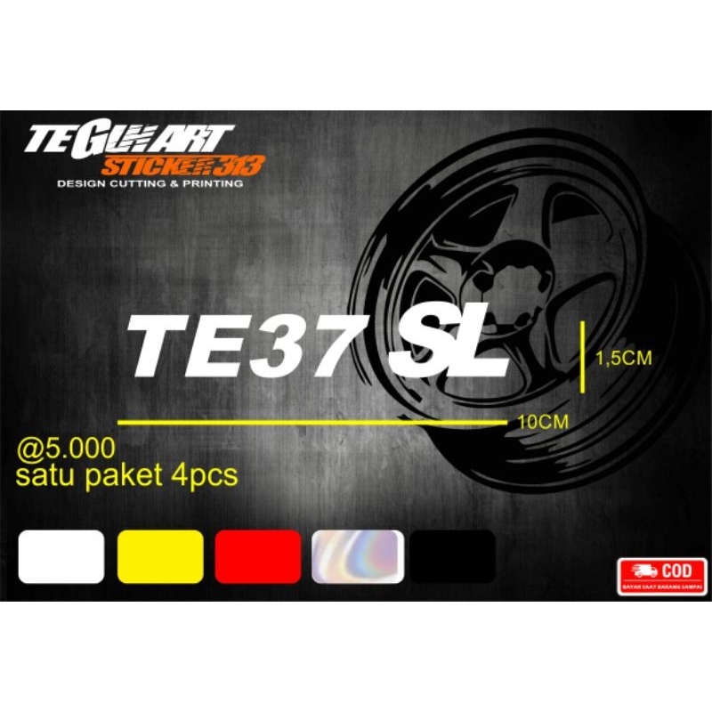 STICKER VELG MOBIL TE 37 SL