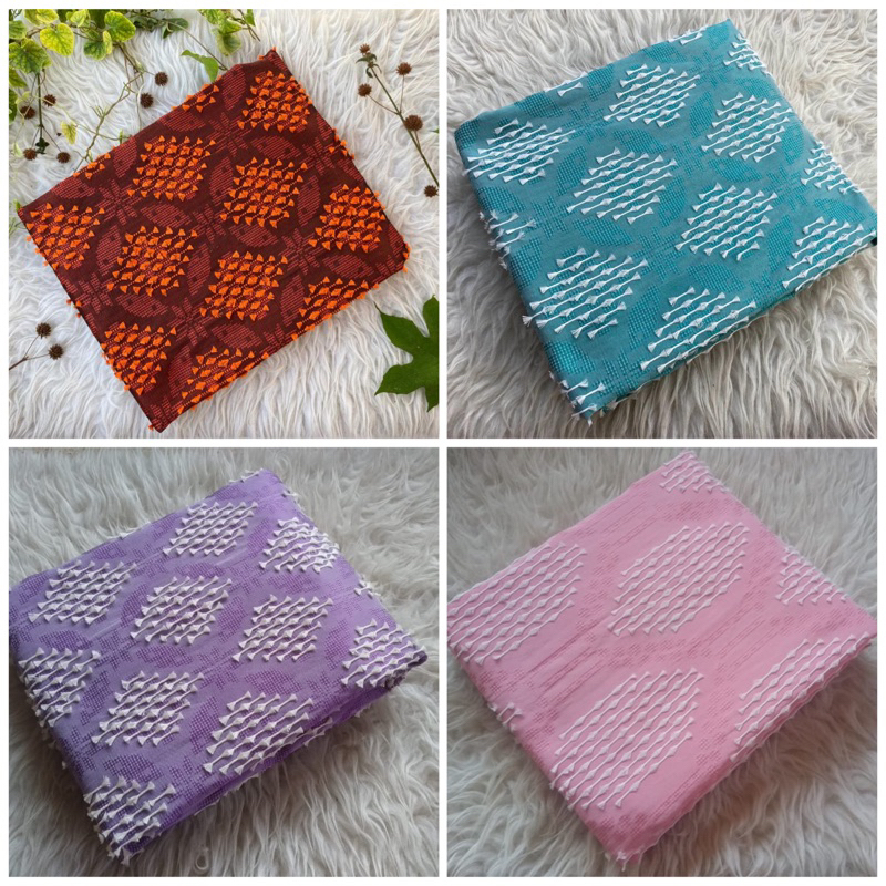 kain tenun bulu semi sutra original