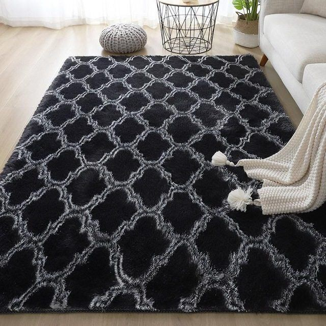 Karpet Bulu Ombre & Motif Warna Uk 200 x 120cm/Karpet Bulu Lantai Anti Slip