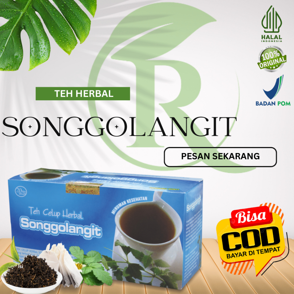 

Minuman Kesehatan Teh Celup Songgolangit Herbal Tazakka Original Isi 20 Kantung Pengolahannya pun sudah menggunakan standar CPOTB, SNI dan ISO