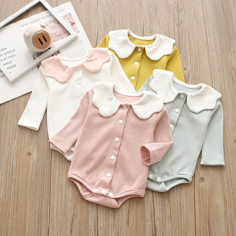 Bayi 0-24bln JUMPER RUFFLE BASIC BAYI | JUMPSUIT ROMPER BAJU PAKAIAN ANAK 9109