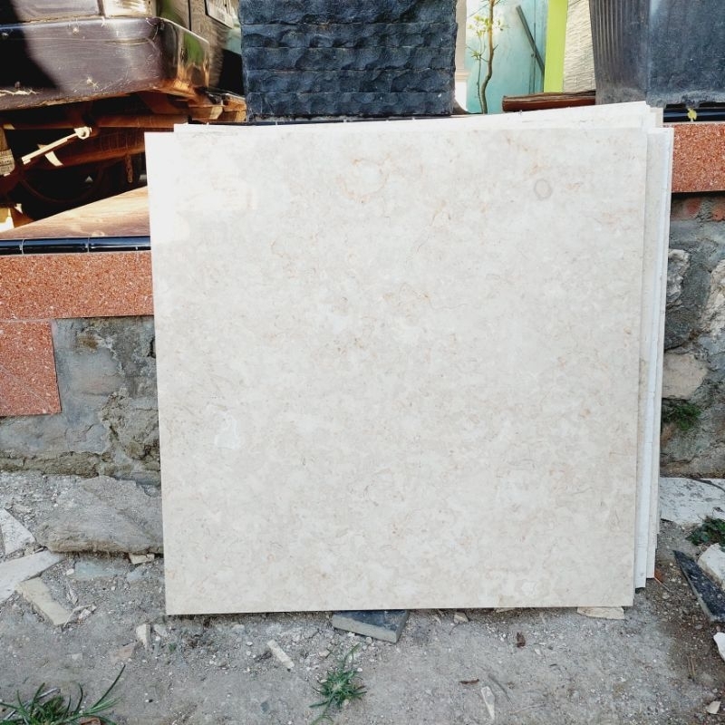 Lembaran lantai batu marmer putih tulungagung 30x30