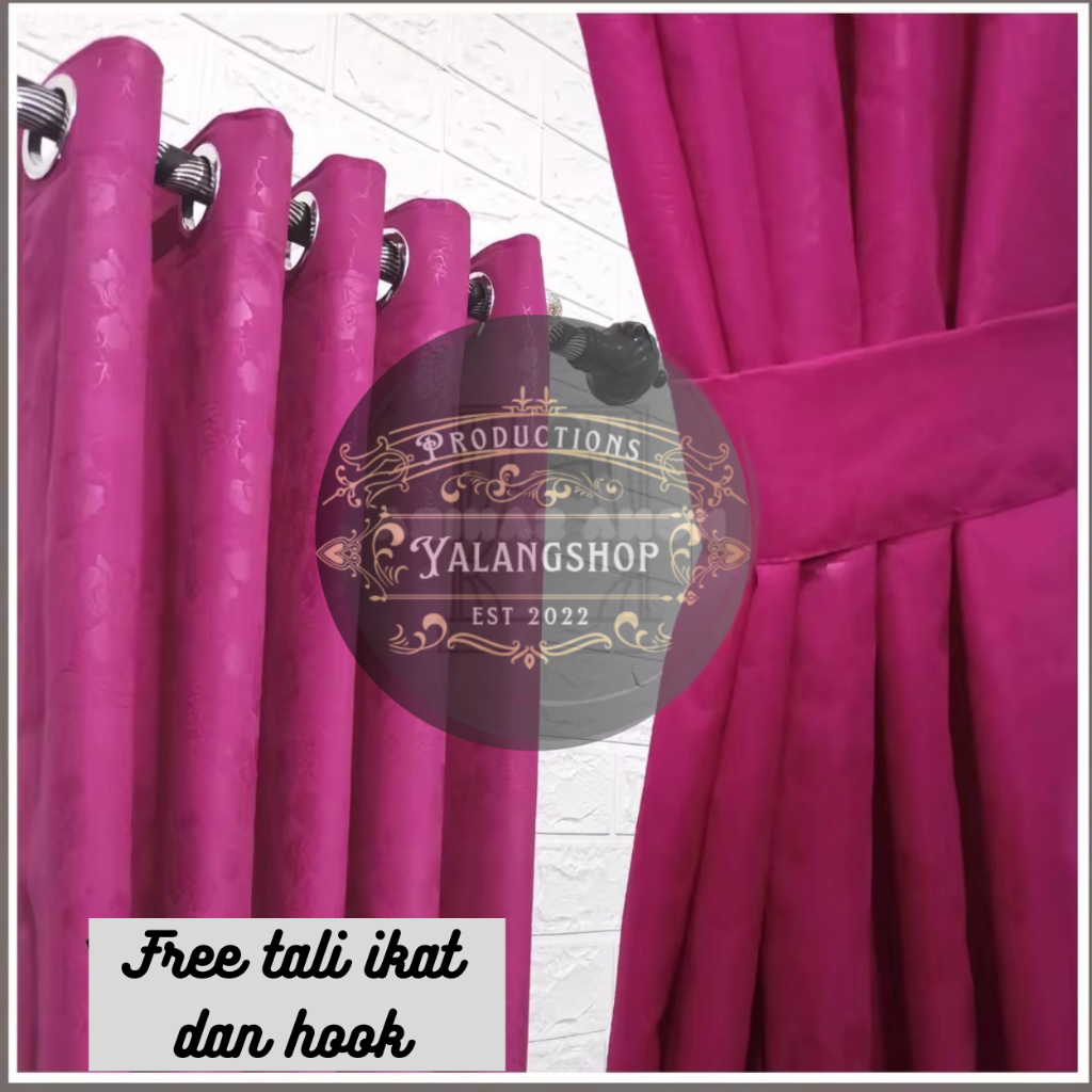 TIRAI PINTU DAN GORDEN JENDELA POLOS EMBOSS ABU TUA SMOKERING KORDEN RING 10