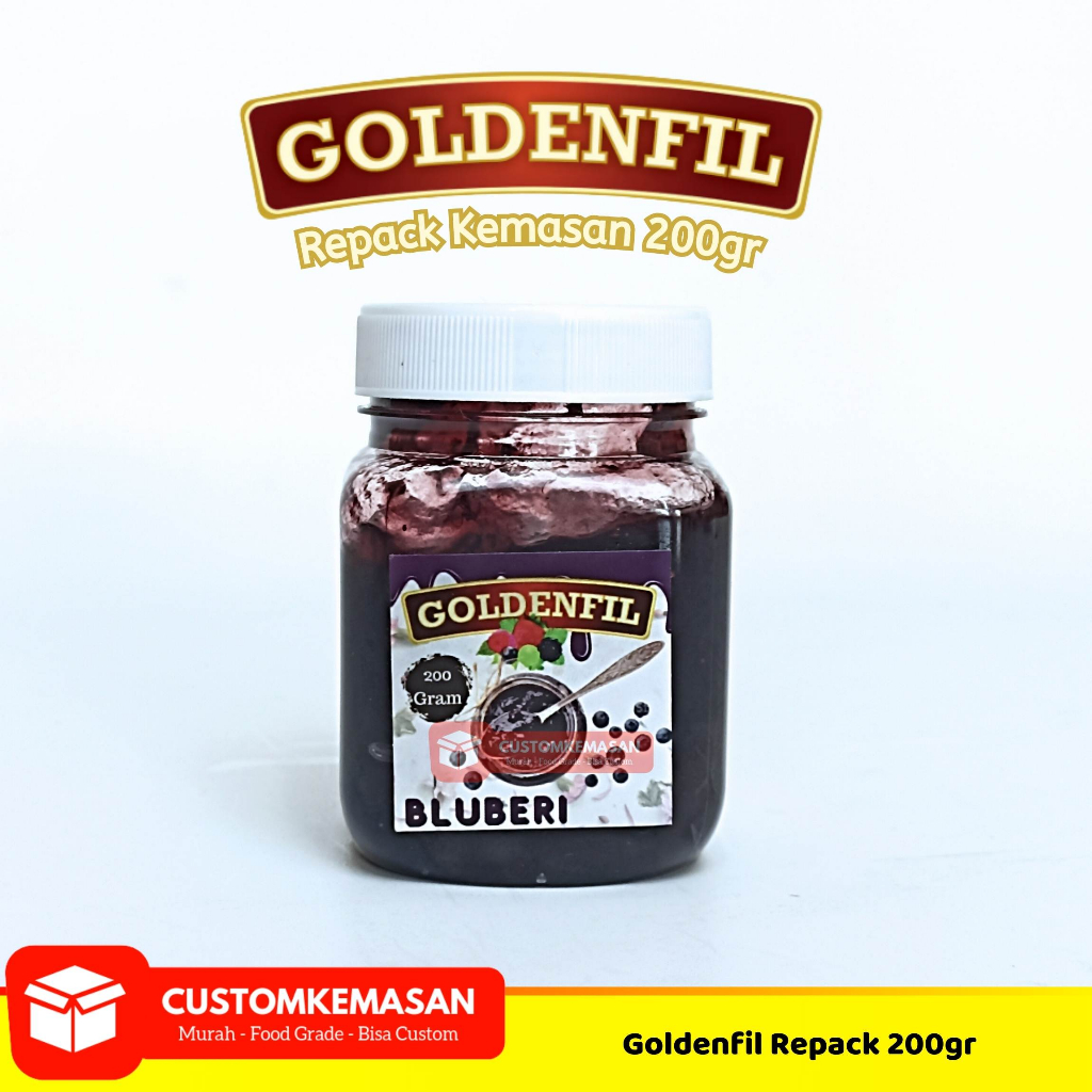 

Nafariz724 Goldenfil Repack 200Gr / Selai Roti Bakar / Toping Roti / Selai Roti / Selai Coklat