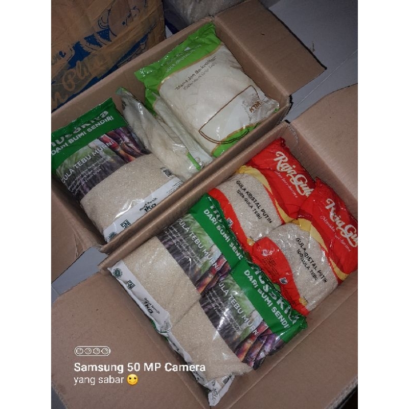 

Gula Kemasan merk random sesuai stok