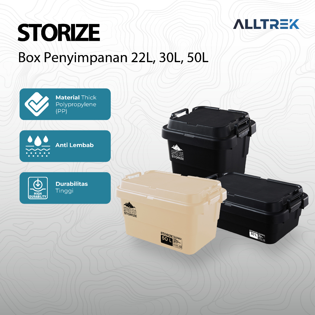 ALLTREK Storage Box STORIZE Multifunctional Box Penyimpanan Outdoor