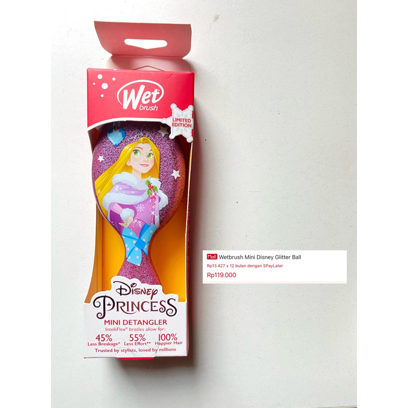 [NEW SEGEL] SISIR RAMBUT MINI WET BRUSH PRINCESS RAPUNZEL