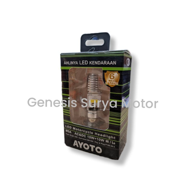 Bohlam LED Ayoto M5A Kaki 3 Untuk ( Gl pro, RX-King )