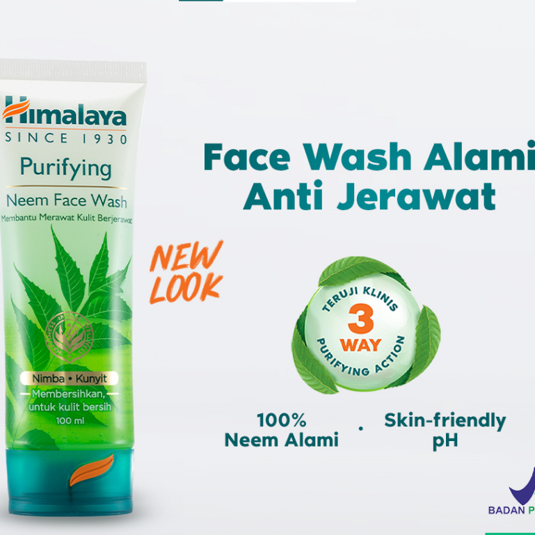 HIMALAYA PURIFYING NEEM FACE WASH/ FACEWASH HIMALAYA NEEM FACEWASH 50ML & 100ML