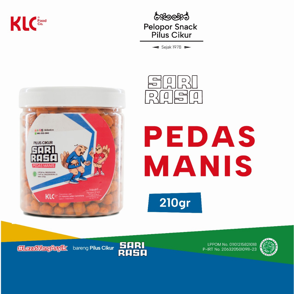 

Pilus Cikur / Kencur Pedas Manis Toples Sari Rasa Pedas Manis KLC Food Co. Snack / Makanan Ringan