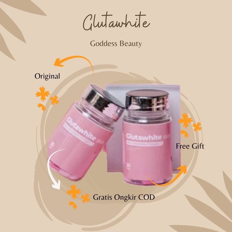 OBAT PEMUTIH BADAN GLUTAWHITE GLUTA WHITENING COLLAGEN ASLI 100% ORIGINAL OBAT PEMUTIH BADAN PRIA WA
