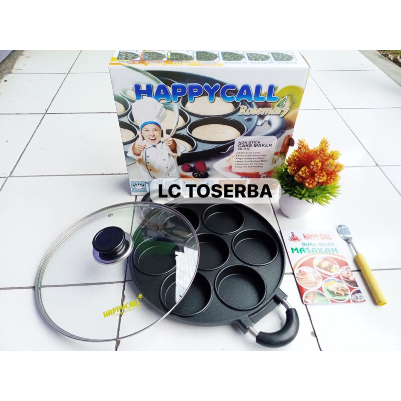 Cetakan Kue 7 Datar Happycall / CETAKAN APEM / CETAKAN LUMPUR / CETAKAN MARTABAK MINI