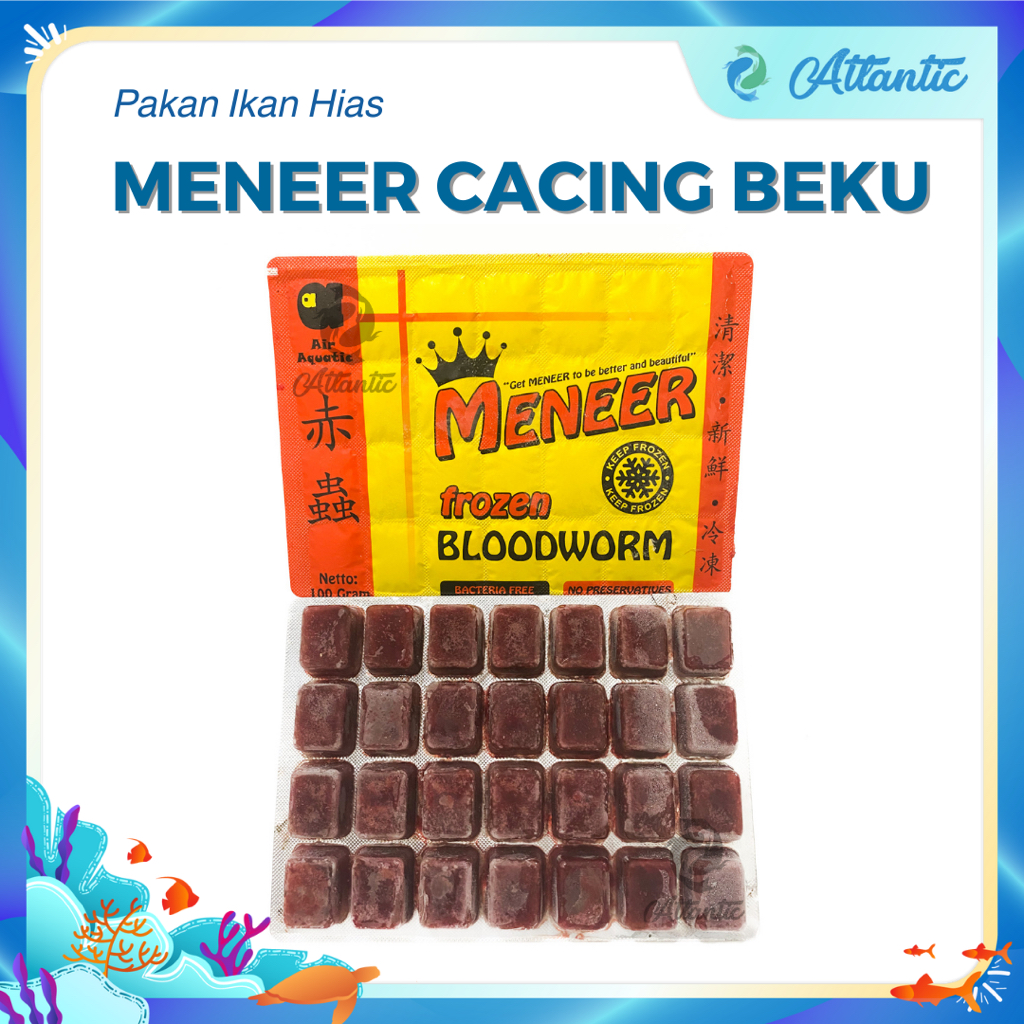 Meneer Frozen Bloodworm 100gr Cacing Beku Meneer 100 gram Cabek