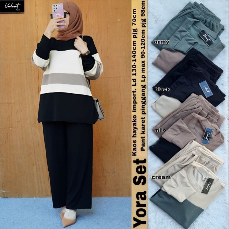 SETELAN CELANA YORA SET BY VALENT
