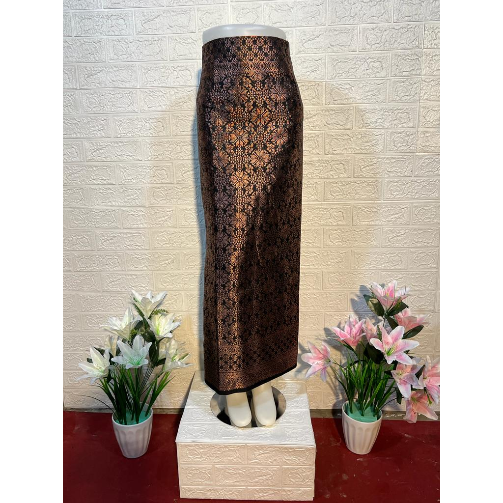 Rok Lilit Songket Songket Tenun Semi Palembang Rok Lilit JUMBO Bawahan Kebaya Modern Instan