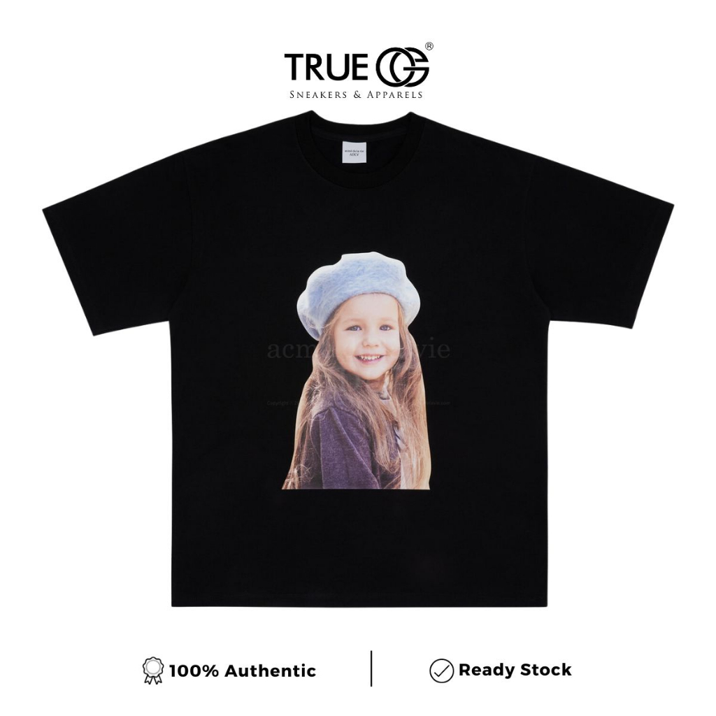 Acme De La Vie ADLV Baby Face Beret Girl T-Shirt Black Authentic