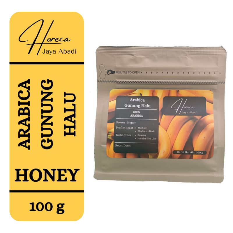 

Horeka Jaya Abadi Kopi Arabika Gunung Halu Honey Biji / Bubuk - 100 gr & 250 gr