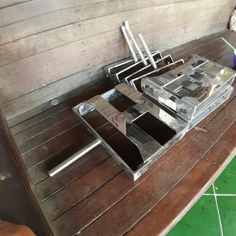 dudukan as ketinting full stainless sus 304 anti karat tebal 5 mm