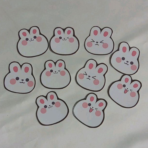 

1 SET STICKER CUTE RABBIT TERMURAH