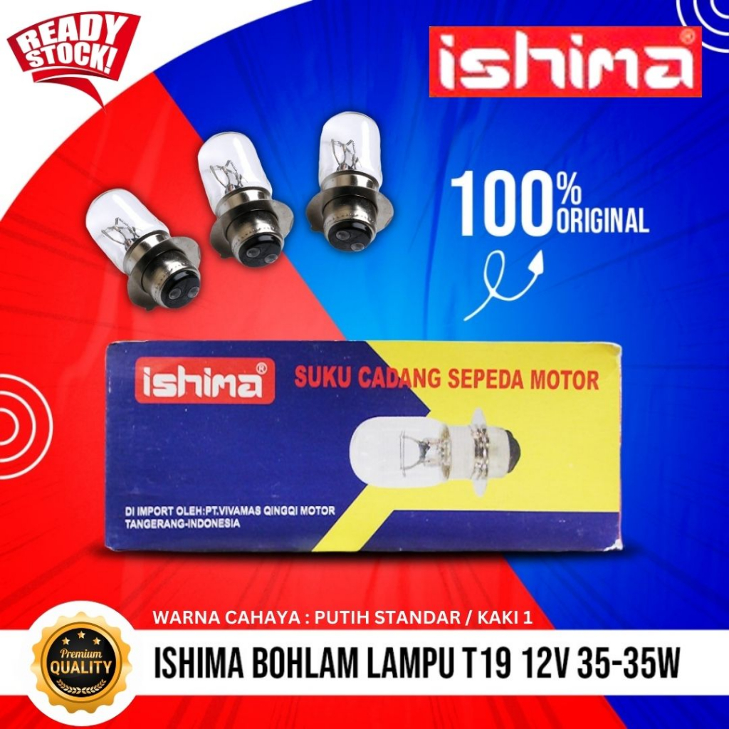 [READY COD] BOHLAM DEPAN GRAND SUPRA BEAT MIO KAKI 1 12V 35W ISHIMA / BOHLAM UNIVERSAL DEPAN T19 / B