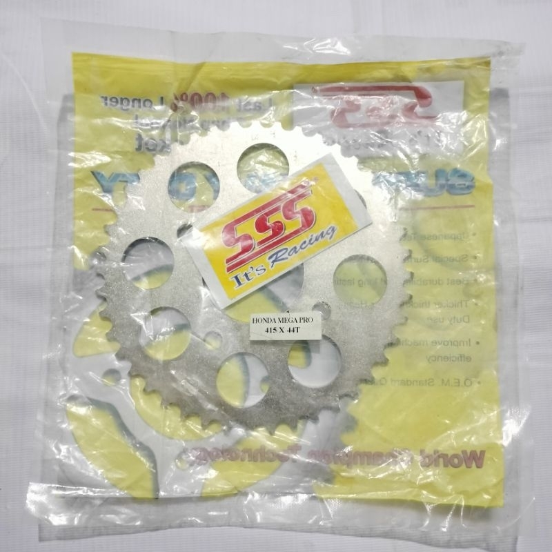 Gear Gir Belakang SSS Megapro CB150R CBR150 Verza Ukuran 415 44