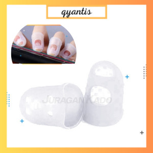 set Silicone Finger Protector Guitar Silikon Pelindung Jari Gitar