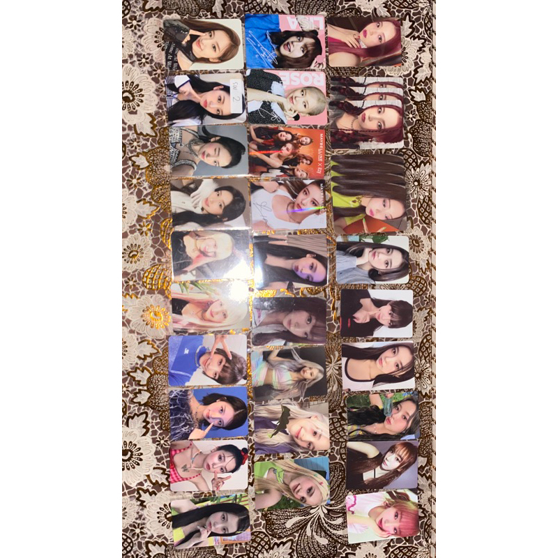 BLACKPINK IVE ITZY TWICE OFFICIAL PHOTOCARD OREO ROSE LISA SCARLETT NAYEON MAYBELLINE LIA GROUP LIS 