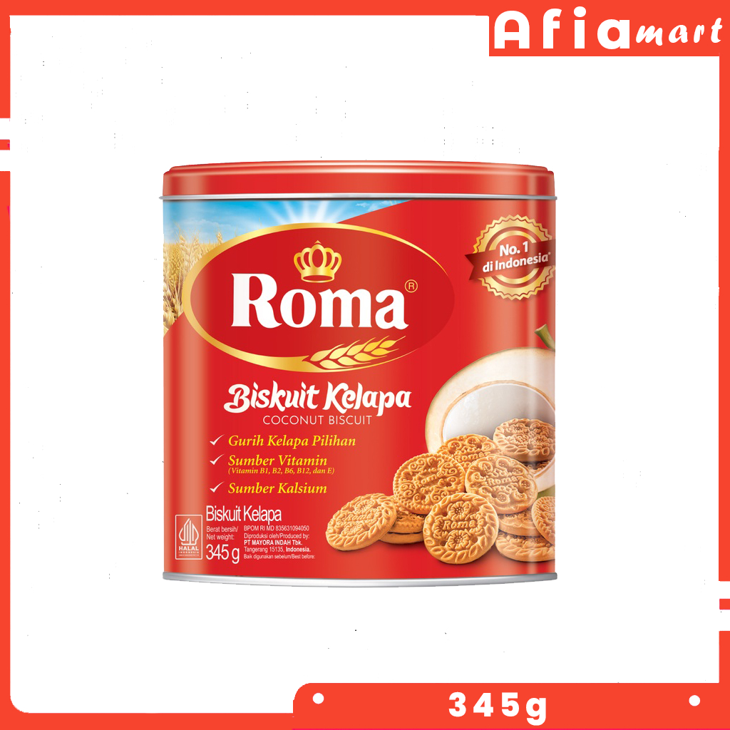 

Biskuit Roma Kelapa Kemasan Kaleng 345 gr