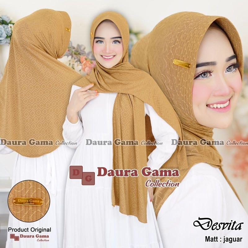 Ayraa Hijab❣️ Jilbab Pashmina Instan Ped Oval Desvita Original Daura Gama Collection